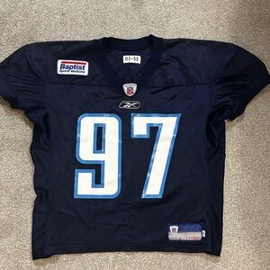 2003 Tennessee Titans #97 HALL Game Issued Reebok On-Field Jersey – Size 52